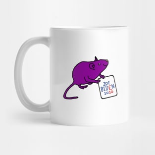 Small Rat with Joe Biden 2020 Sign Mug